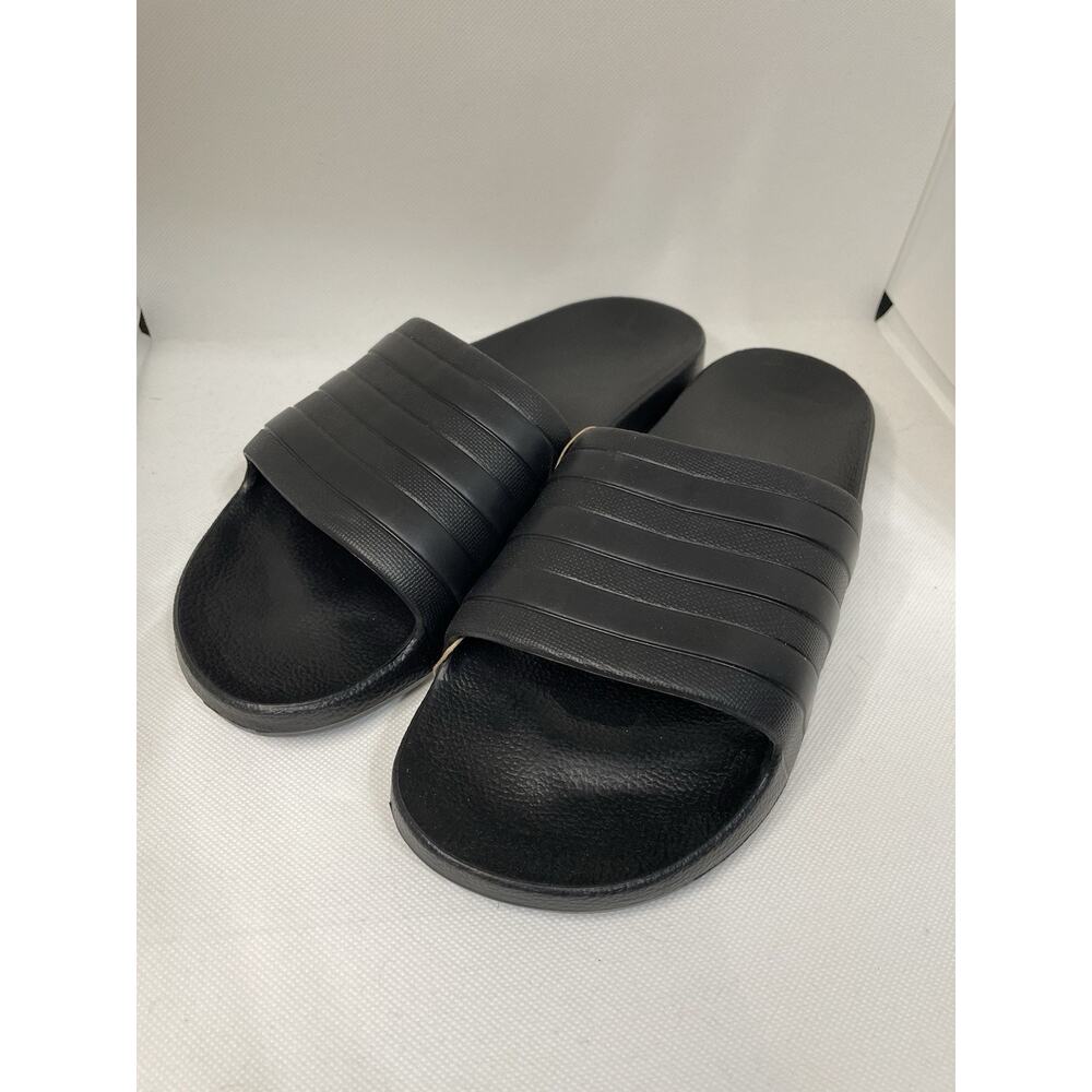 Adidas Adilette Aqua Slides - Brand New - Mens 11/Womens 12 Blk/Blk/Blk